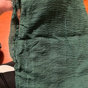 Emerald Crinkle Scarf